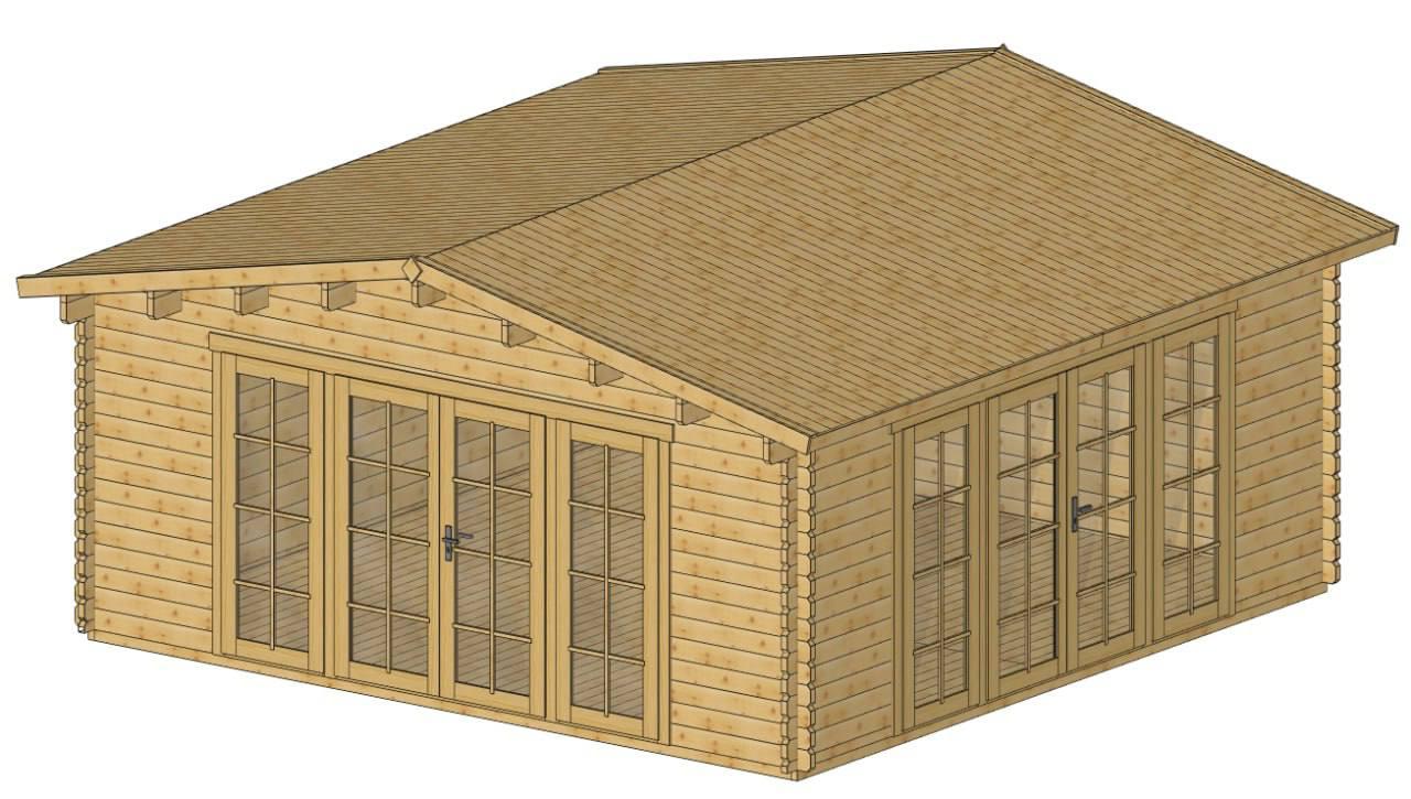 ხის სახლი Nikoloz - ფოტო 2. დიდი ფანჯრები იატაკამდე, მთლიანად შუშის ორმაგი კარი ავსებს სითბოთი, სინათლითა და სიმყუდროვით; შესანიშნავი პავილიონი დასასვენებლად და მეგობრებთან შესახვედრად - ასევე შეიძლება გამოიყენოთ, როგორც სავაჭრო პავილიონი