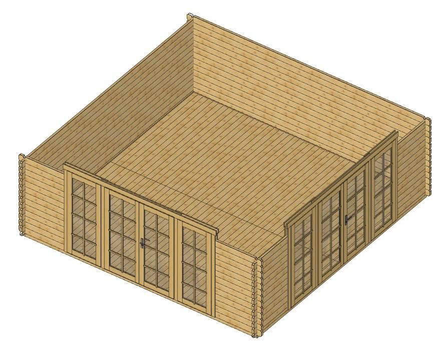 ხის სახლი Nikoloz - ფოტო 5. დიდი ფანჯრები იატაკამდე, მთლიანად შუშის ორმაგი კარი ავსებს სითბოთი, სინათლითა და სიმყუდროვით; შესანიშნავი პავილიონი დასასვენებლად და მეგობრებთან შესახვედრად - ასევე შეიძლება გამოიყენოთ, როგორც სავაჭრო პავილიონი