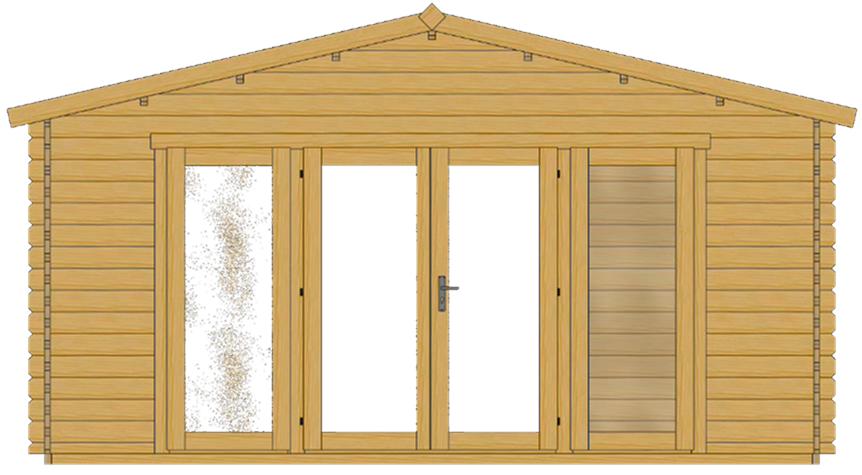 ხის სახლი Nodar - ფოტო 5. დიდი ფანჯრები იატაკამდე, მთლიანად მინის ორმაგი კარი ავსებს სახლს სითბოთი, სინათლითა და სიმყუდროვით; დასასვენებლად და მეგობრების შესახვედრად შესანიშნავი პავილიონი