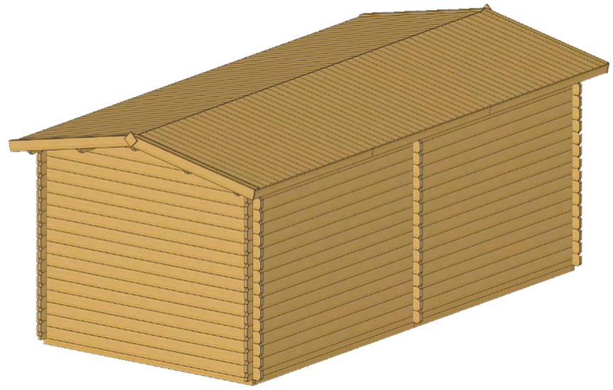 ხის სახლი Nika - ფოტო 3. ნათელი ოთახი ორი დიდი ორსაგდულიანი ფანჯრით და ფართო ორმაგი კარით