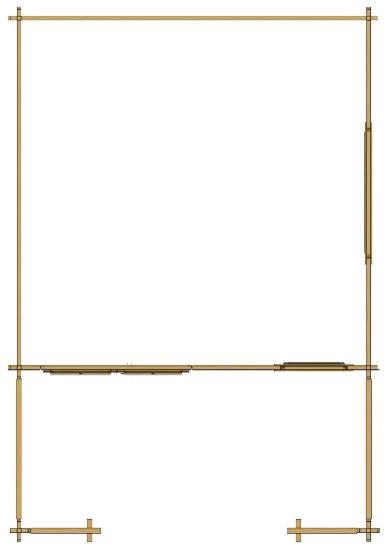 ხის სახლი Guram - ფოტო 7. კლასიკური ბაღის სახლი ტერასით; ფართო ორსაგდულიანი კარი; 6 კვ. მეტრის ზომის ტერასა