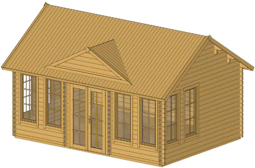 ხის სახლი Mamuka - ფოტო 5. ნათელი ოთახი დიდი ფანჯრებით და ორმაგი კარით; იდეალური ადგილი ბაღში ფინჯანი ჩაის მისართმევად